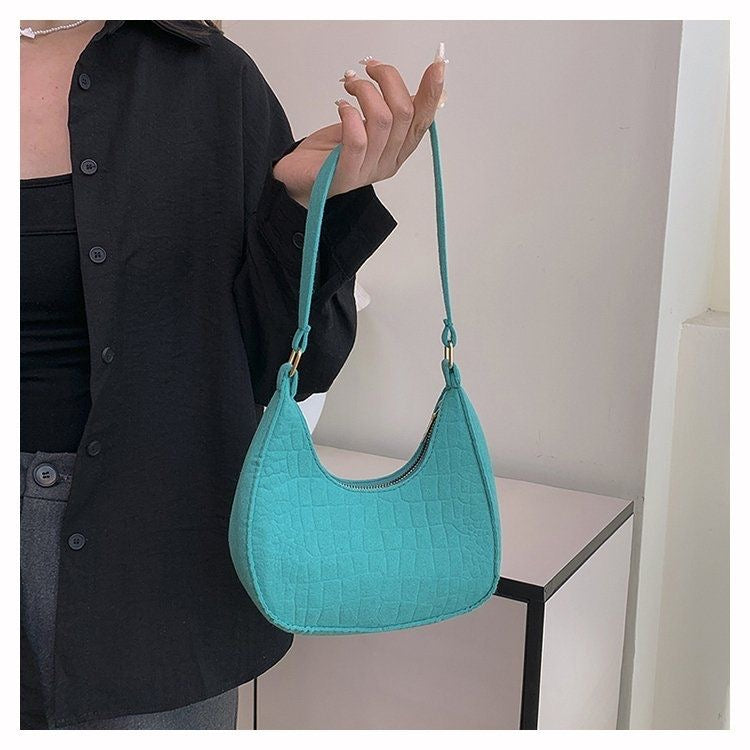 BeCloz Color Pop Crescent Shoulder Bag