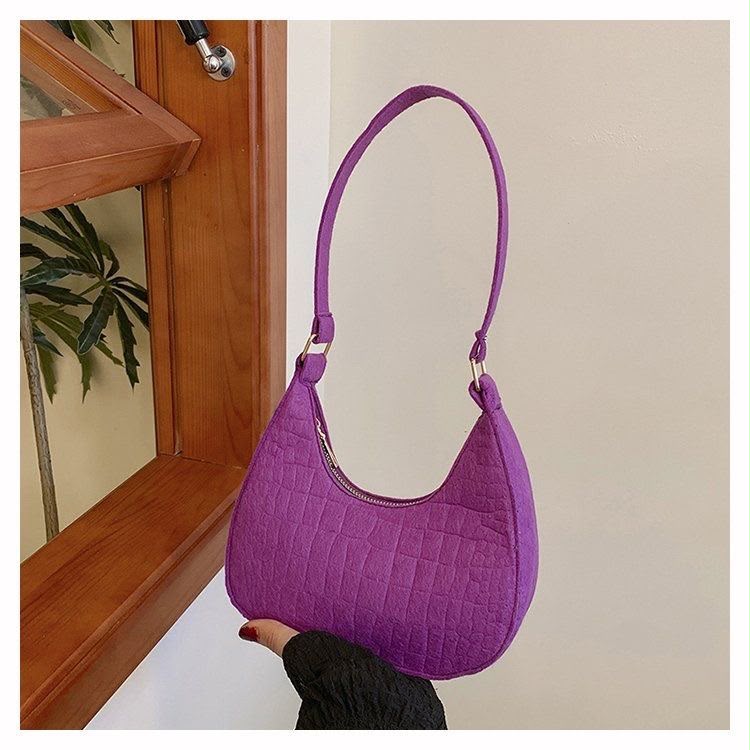 BeCloz Color Pop Crescent Shoulder Bag