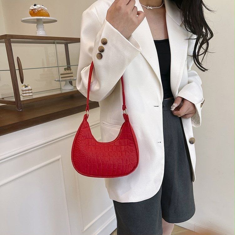 BeCloz Color Pop Crescent Shoulder Bag