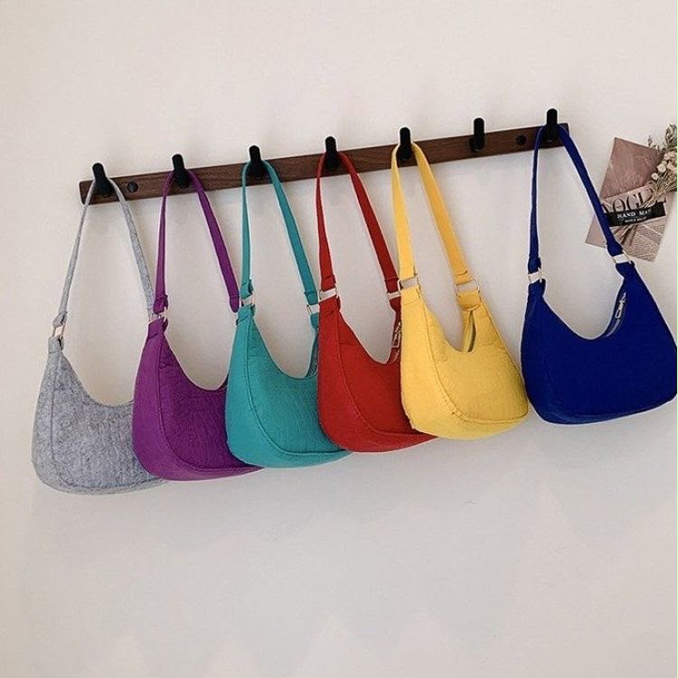 BeCloz Color Pop Crescent Shoulder Bag