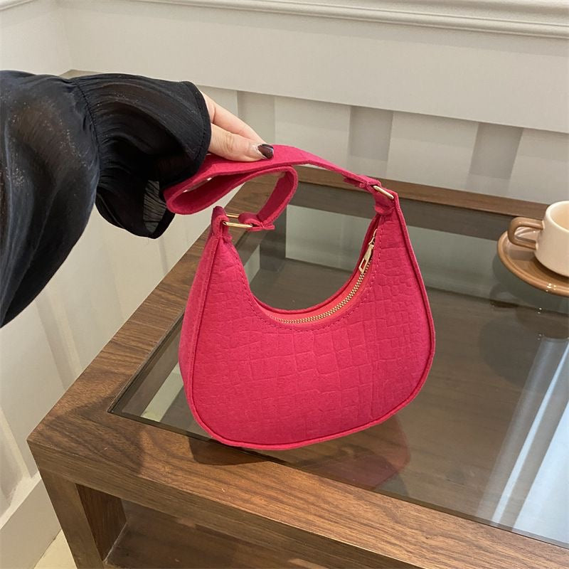 BeCloz Color Pop Crescent Shoulder Bag