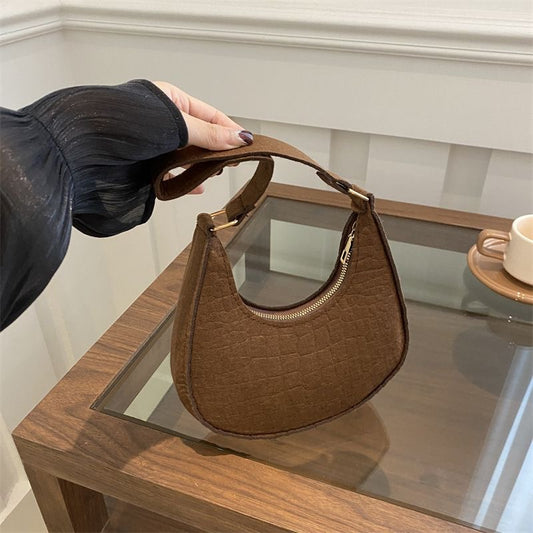 BeCloz Color Pop Crescent Shoulder Bag