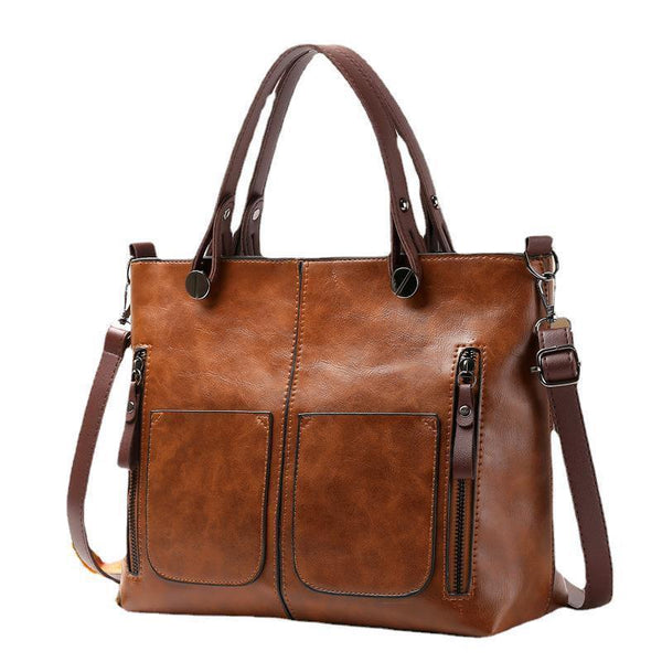 Leather Large capacity PU Shoulder Bag