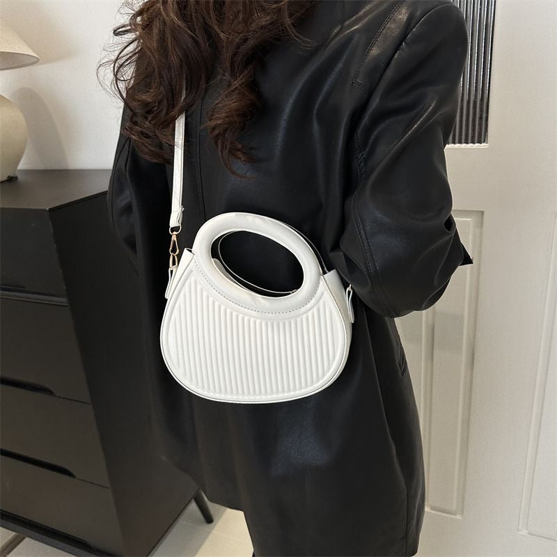 BeCloz Modern Oval Handle Crossbody Bag