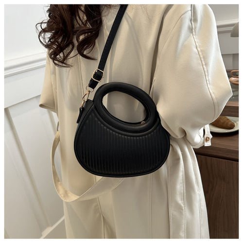 BeCloz Modern Oval Handle Crossbody Bag