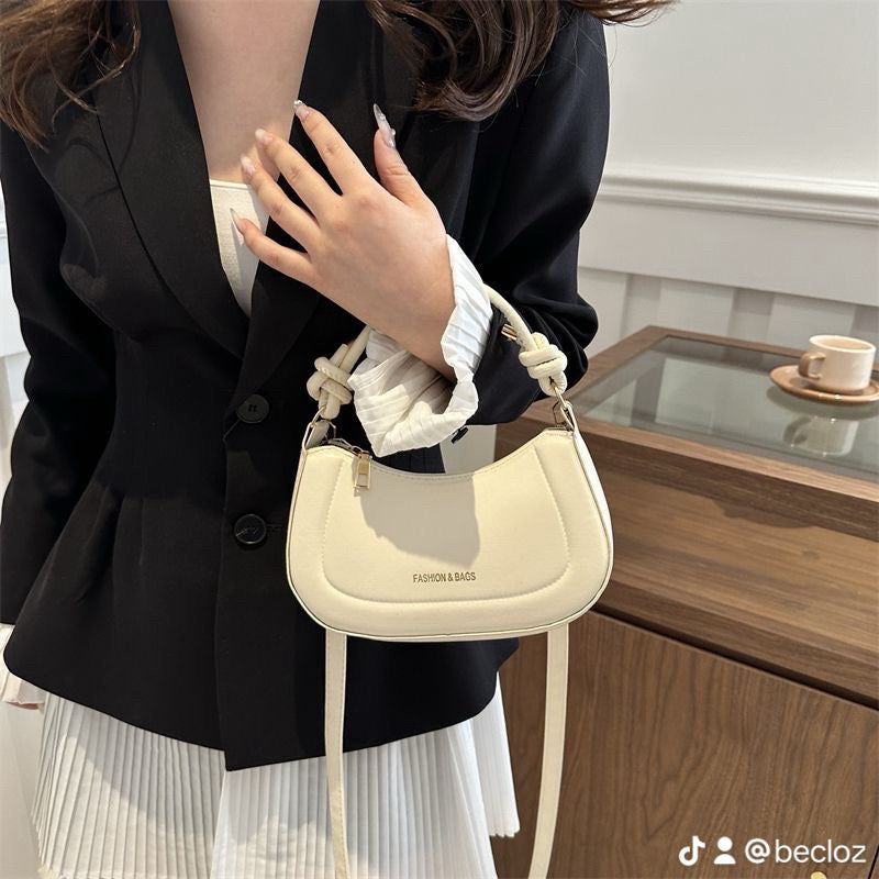 BeCloz Knot Handle Mini Shoulder Bag – Ivory