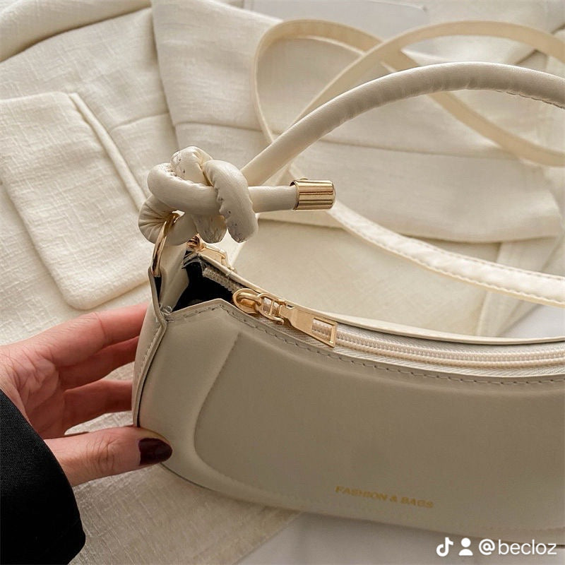 BeCloz Knot Handle Mini Shoulder Bag – Ivory