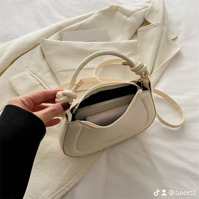 BeCloz Knot Handle Mini Shoulder Bag – Ivory