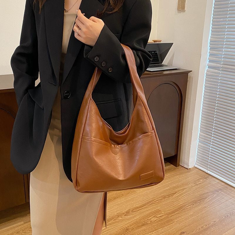BeCloz Everyday Slouch Shoulder Bag – Brown