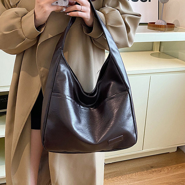BeCloz Everyday Slouch Shoulder Bag – Brown