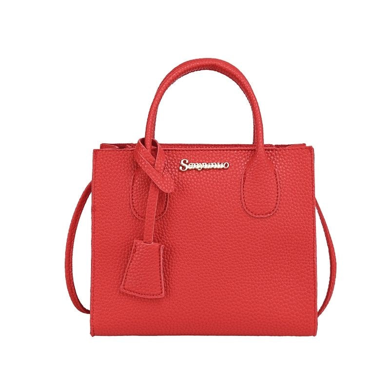 Chic Women's Lychee Texture Shoulder Bag